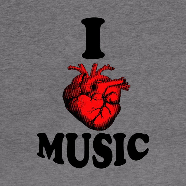 I Love/Heart Music by LuxuryDepot